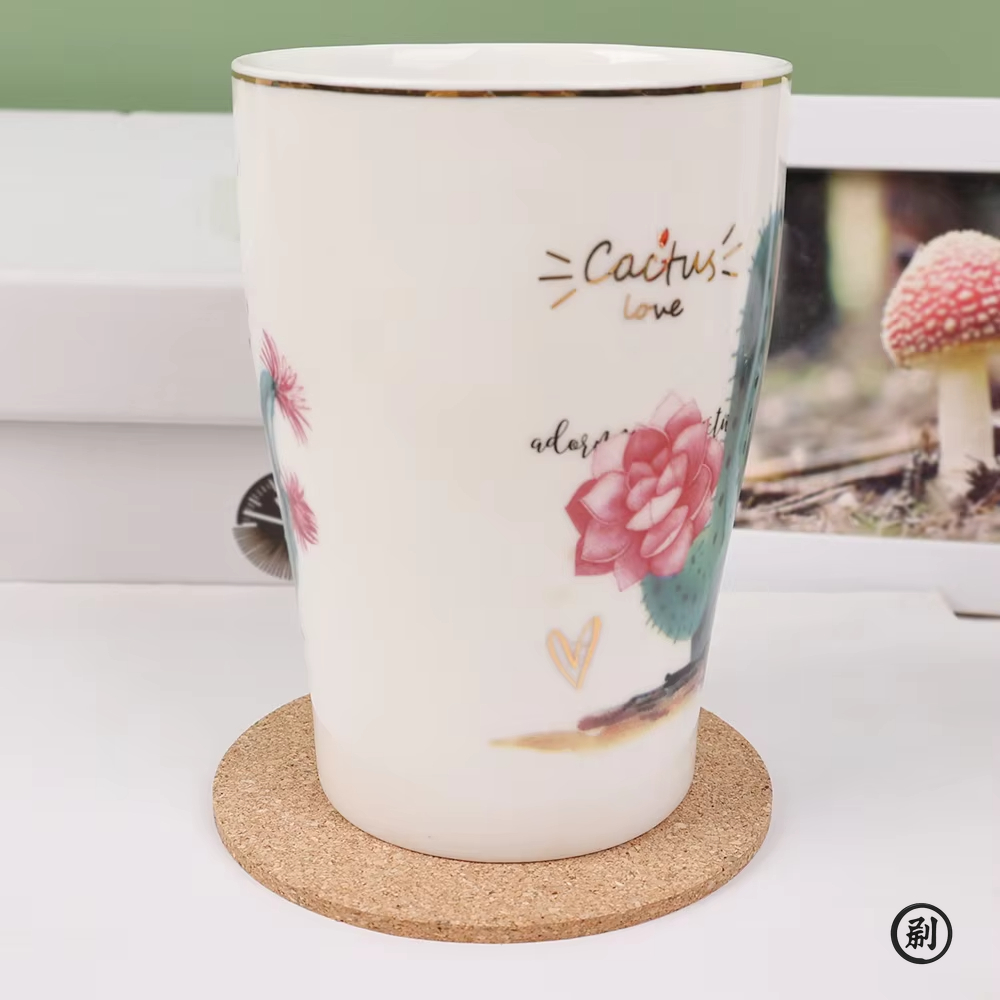 10PCS Cup Mat Natural Round Wo - Coaster Sublimation Blank ulasan dan harga