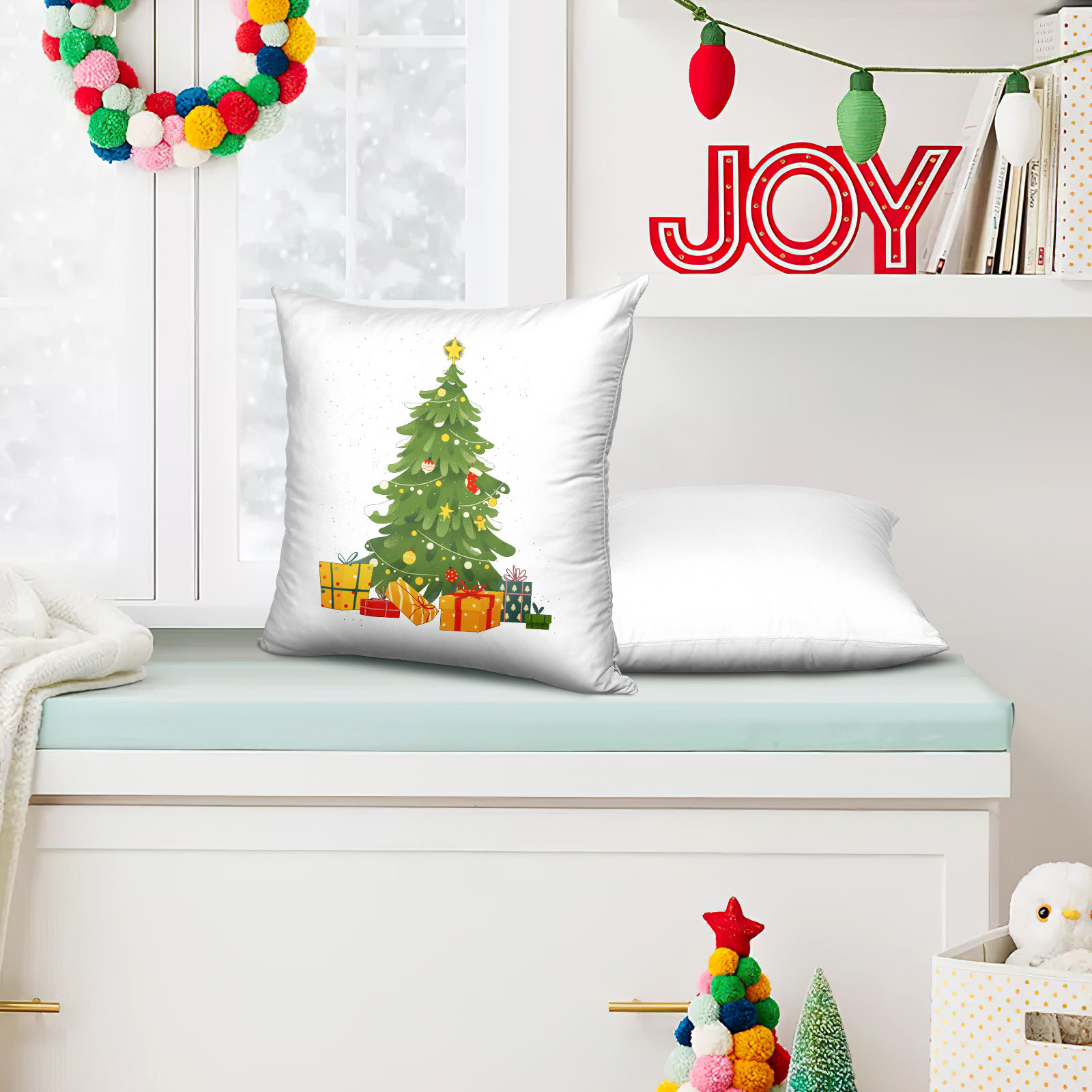 4Pcs White Sublimation Pillow  - Pillow Cover Sublimation ulasan dan harga